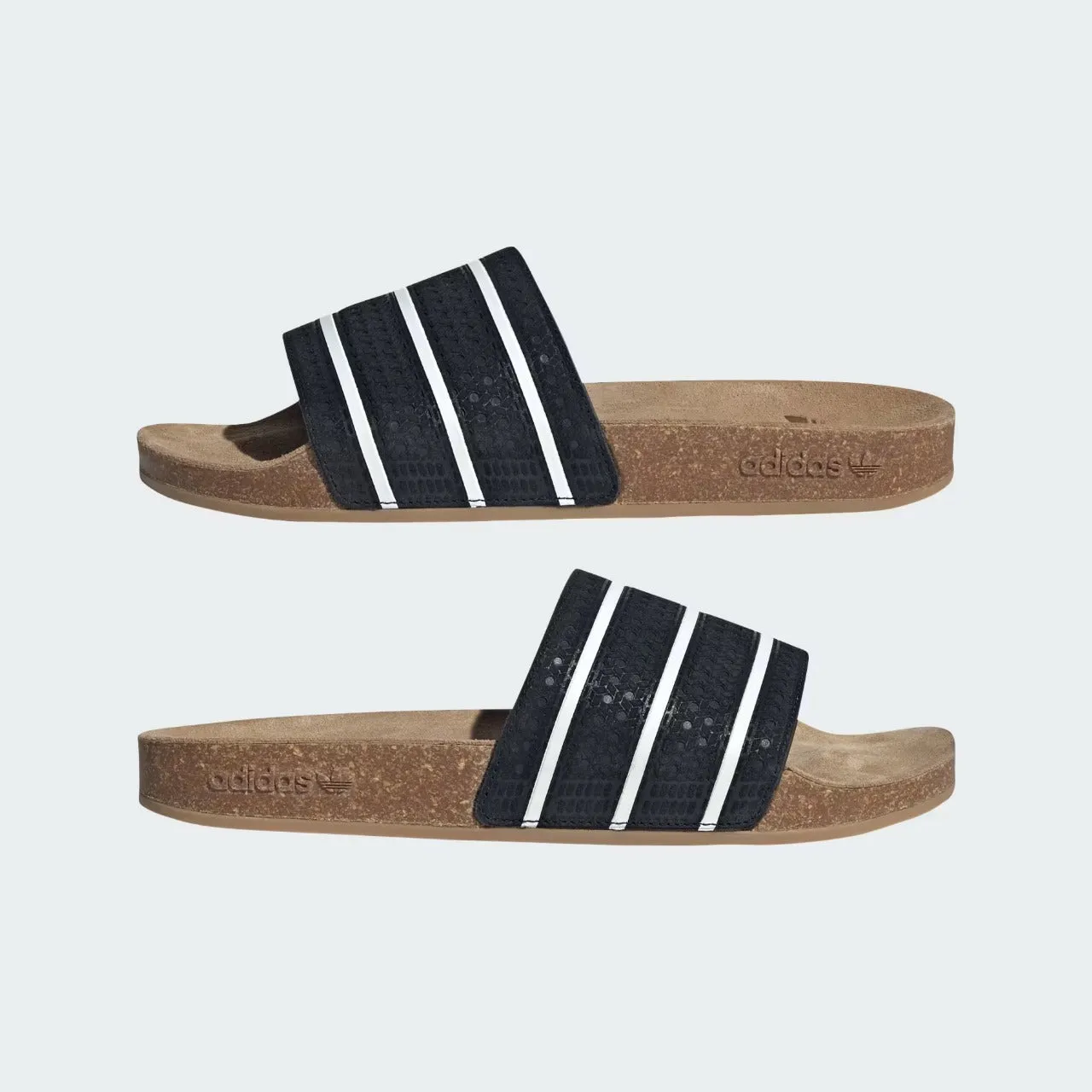 Adidas Adilette Cork Suede Slide Black