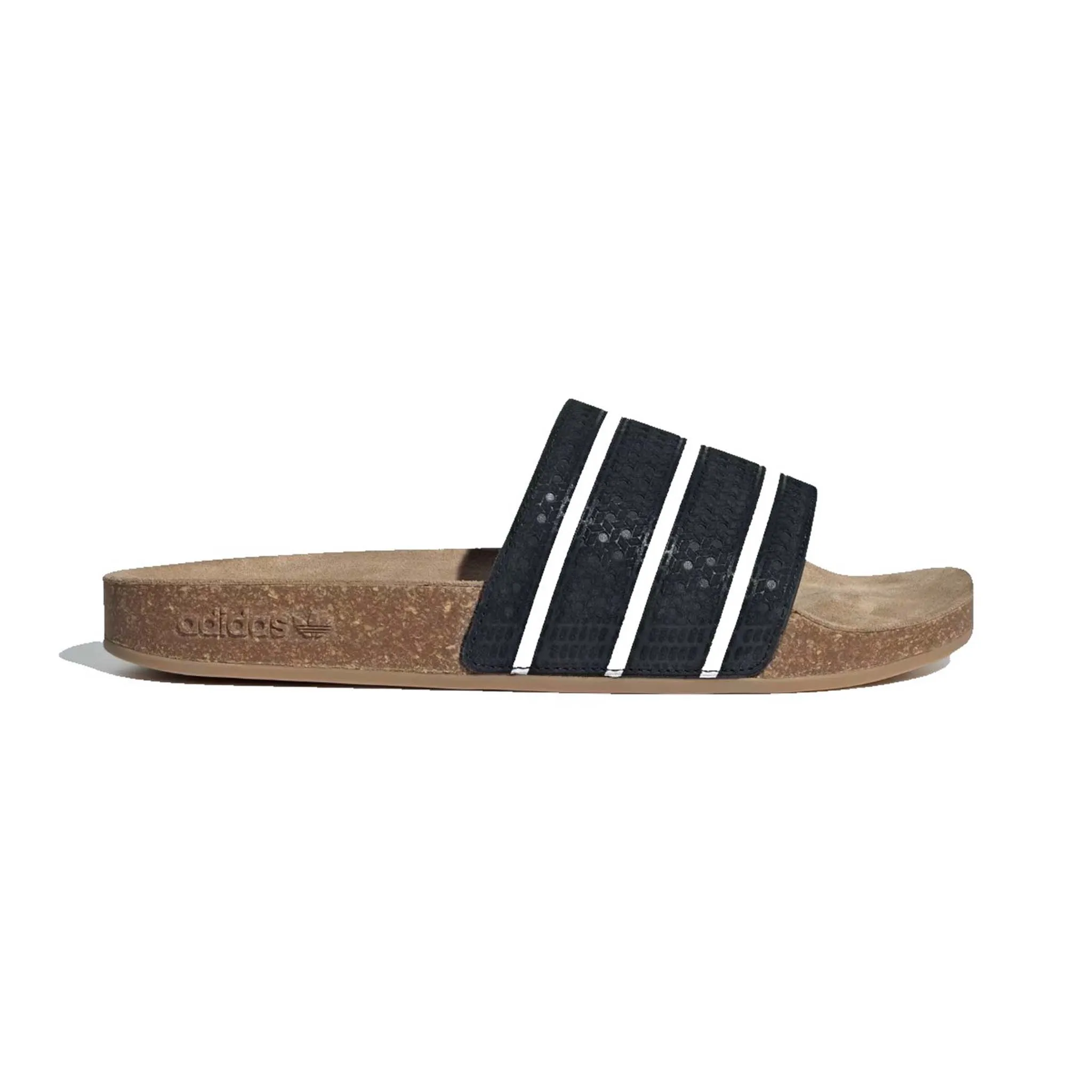 Adidas Adilette Cork Suede Slide Black