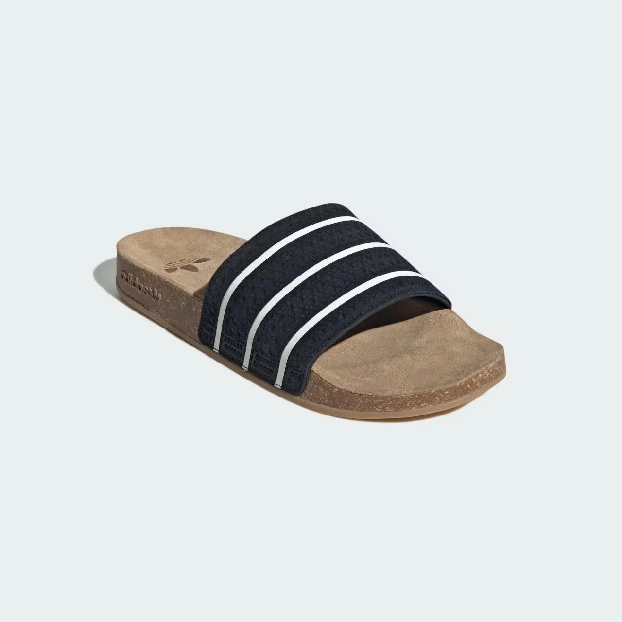 Adidas Adilette Cork Suede Slide Black