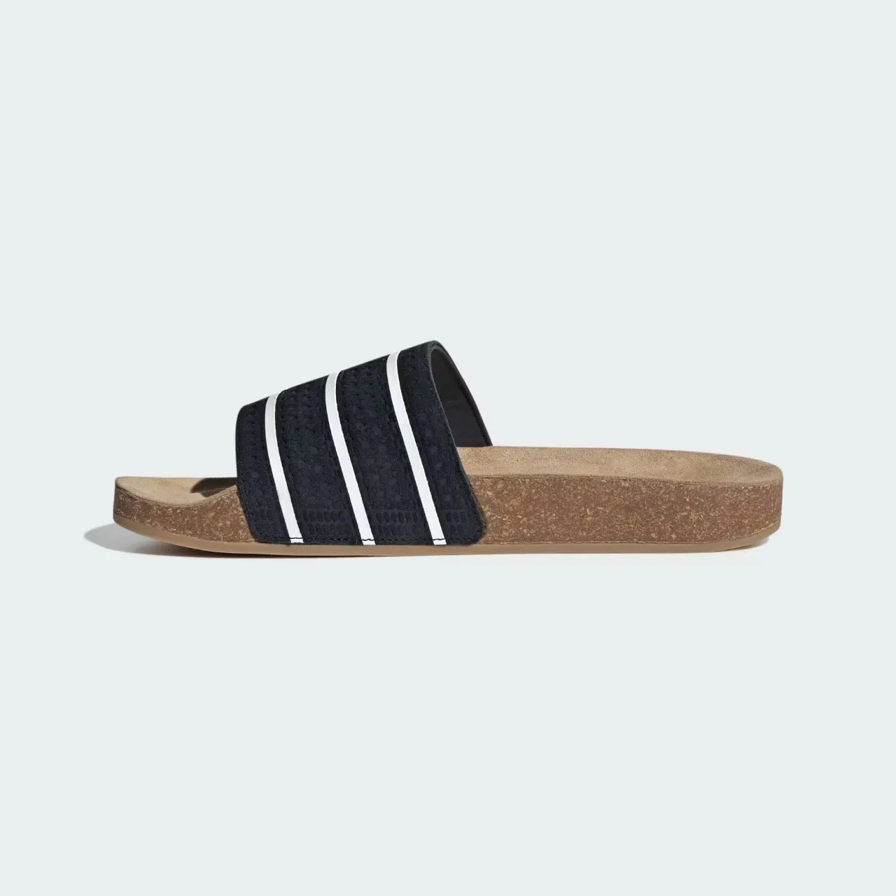 Adidas Adilette Cork Suede Slide Black