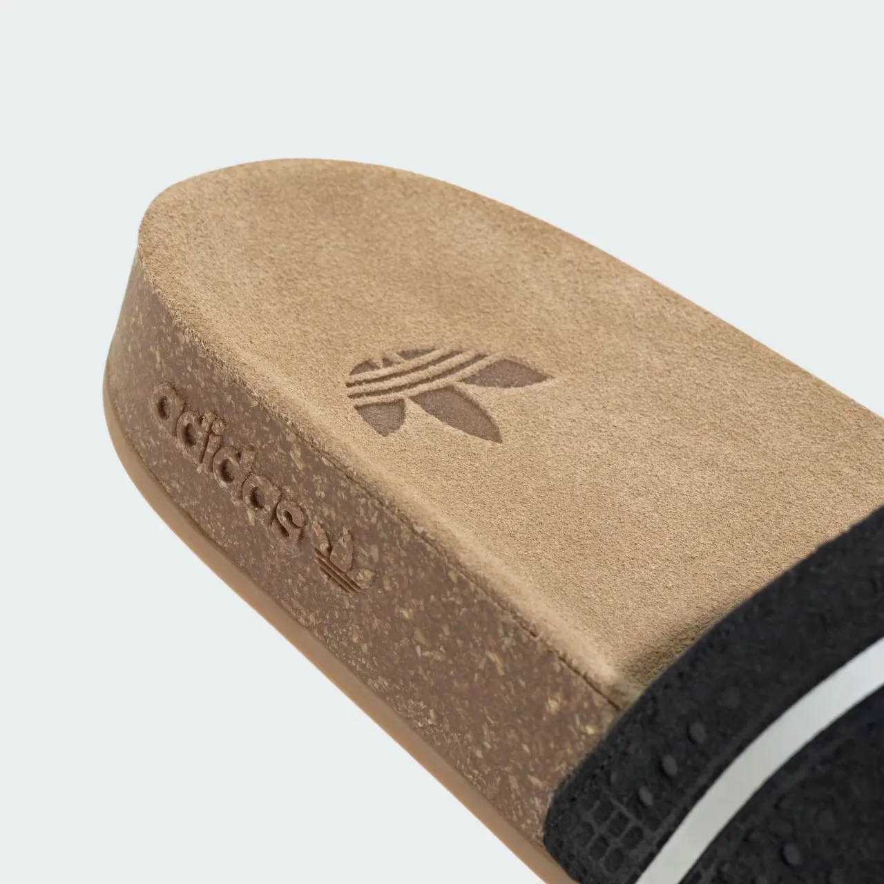Adidas Adilette Cork Suede Slide Black
