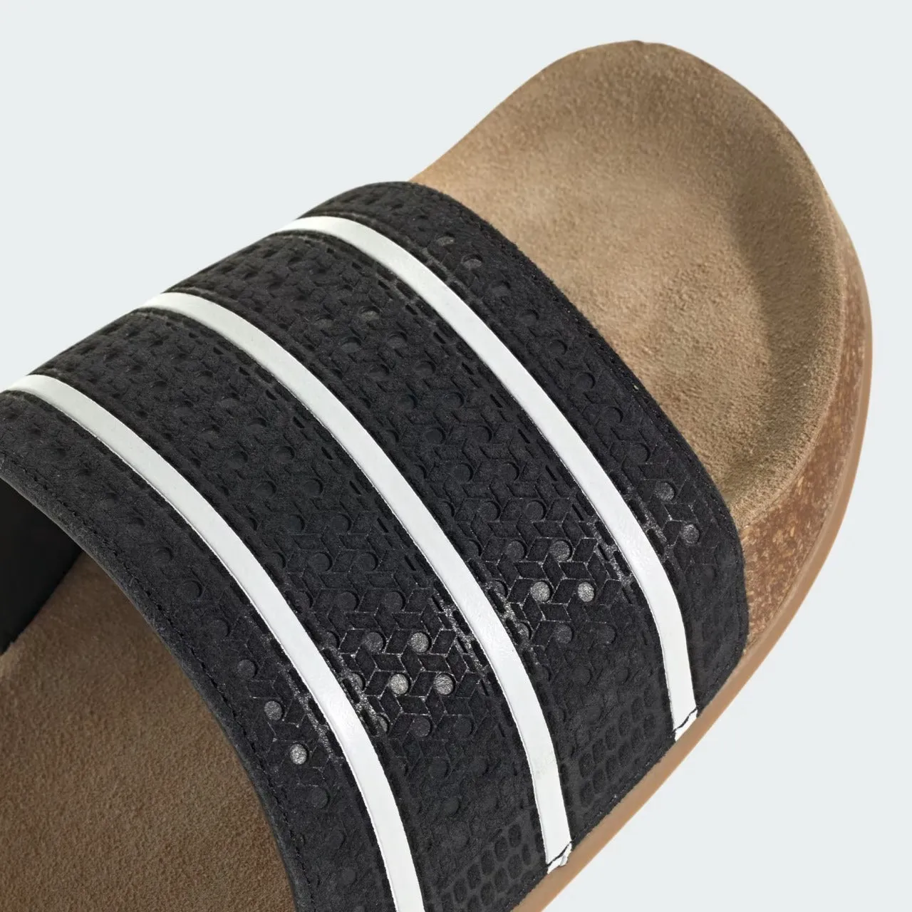 Adidas Adilette Cork Suede Slide Black
