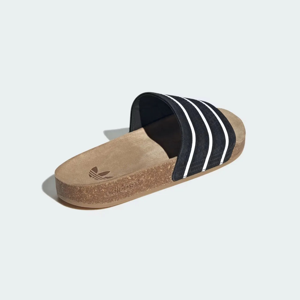 Adidas Adilette Cork Suede Slide Black
