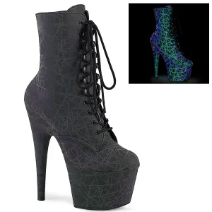 ADORE-1020REFL Pleaser Green-Purple Sexy Platform Shoes (Pole Dancing Heels)