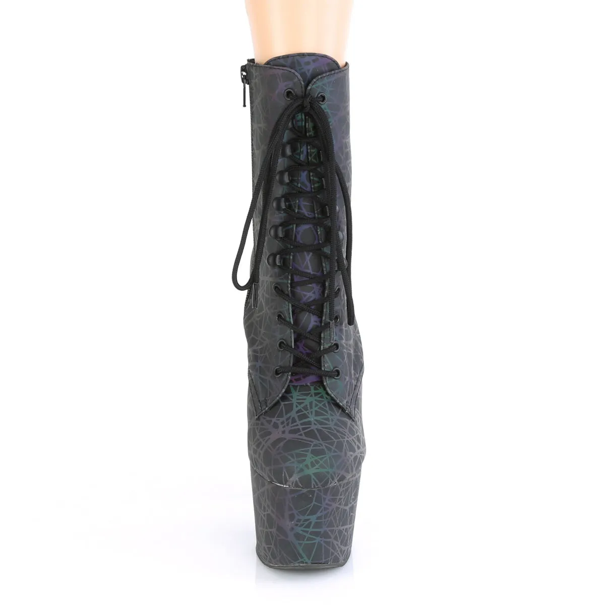 ADORE-1020REFL Pleaser Green-Purple Sexy Platform Shoes (Pole Dancing Heels)