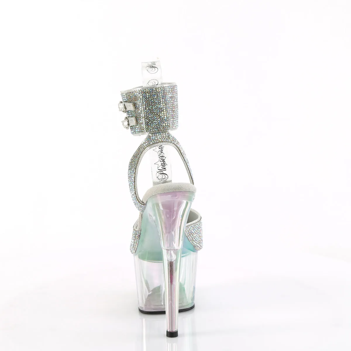 ADORE-791HTRS Pleaser Silver Sexy Platform Shoes (Pole Dancing Heels)