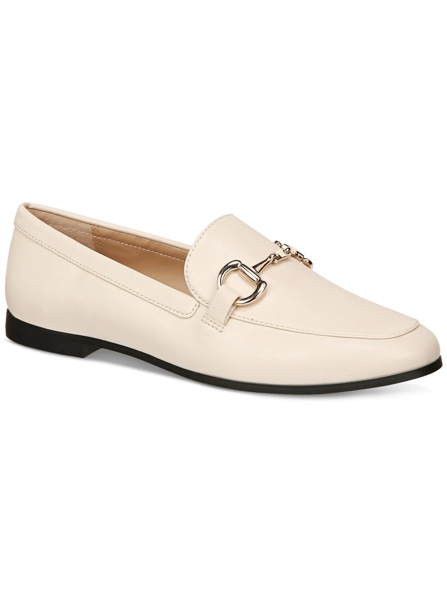 ALFANI Womens Ivory Hardware Accent Cushioned Gayle Round Toe Slip On Dress Loafers Shoes M