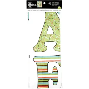Alphabet Uppercase Iron-On Fabric Letters & Symbols Modern