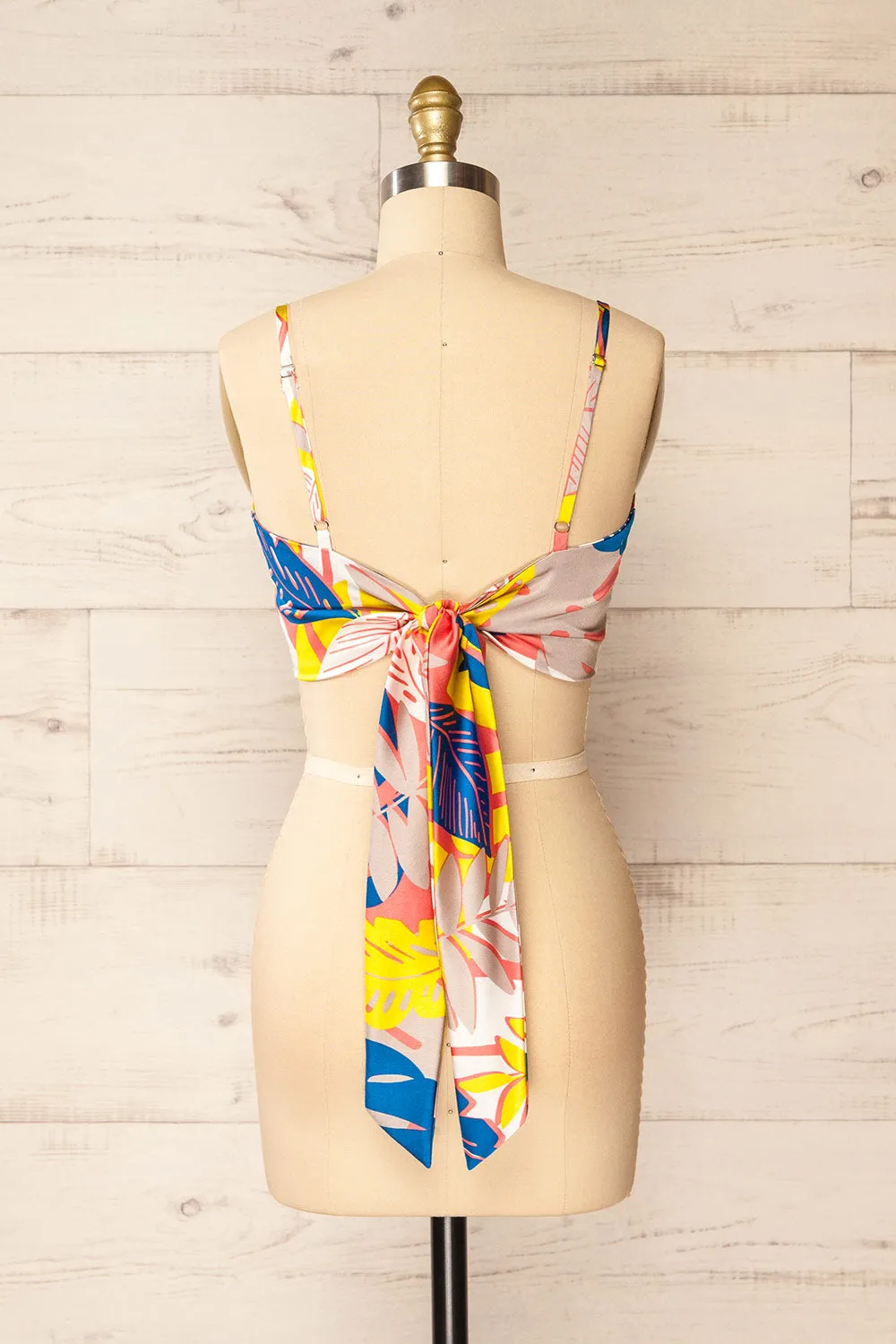 Appenzel | Tie-Back Cropped Satin Cami