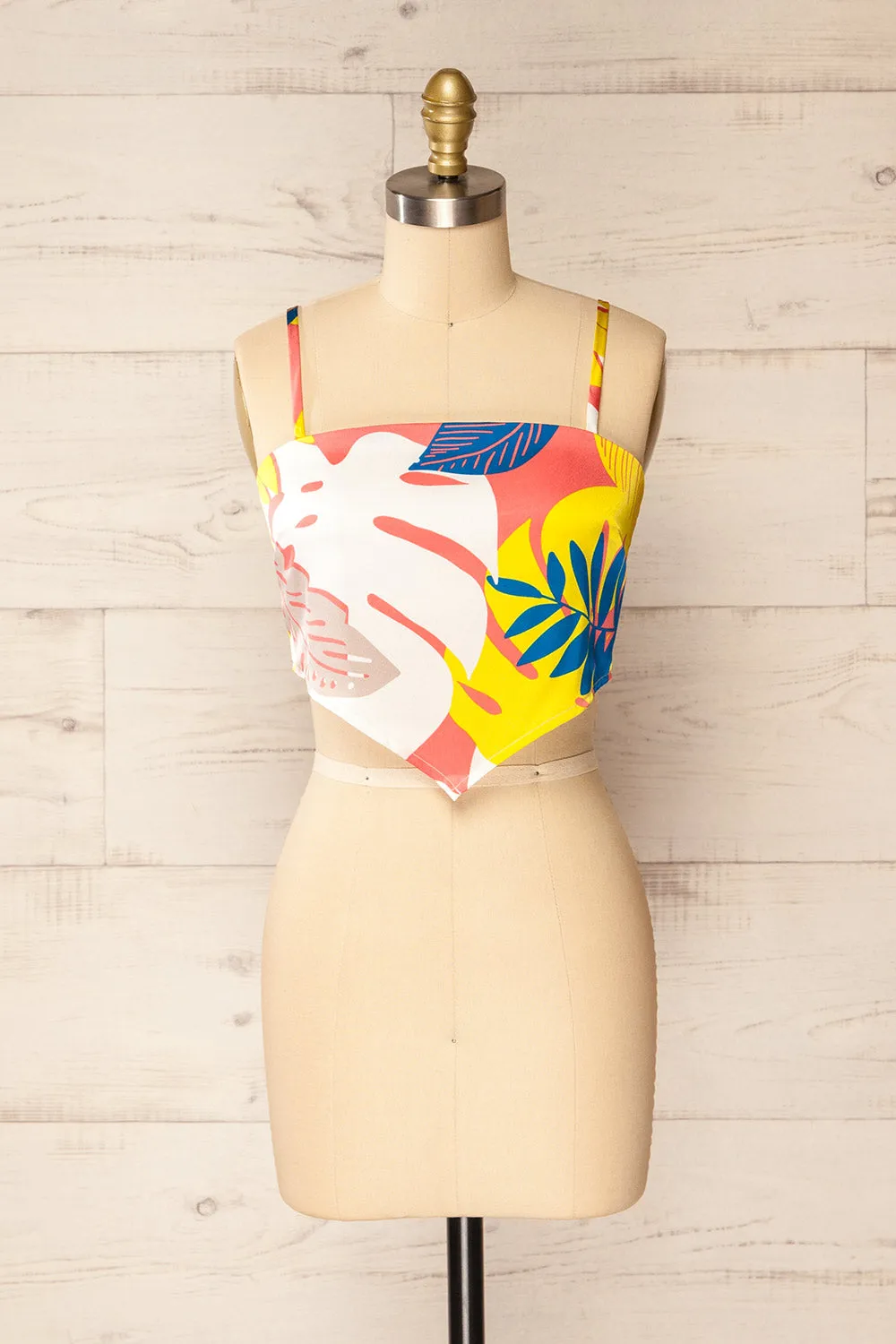 Appenzel | Tie-Back Cropped Satin Cami