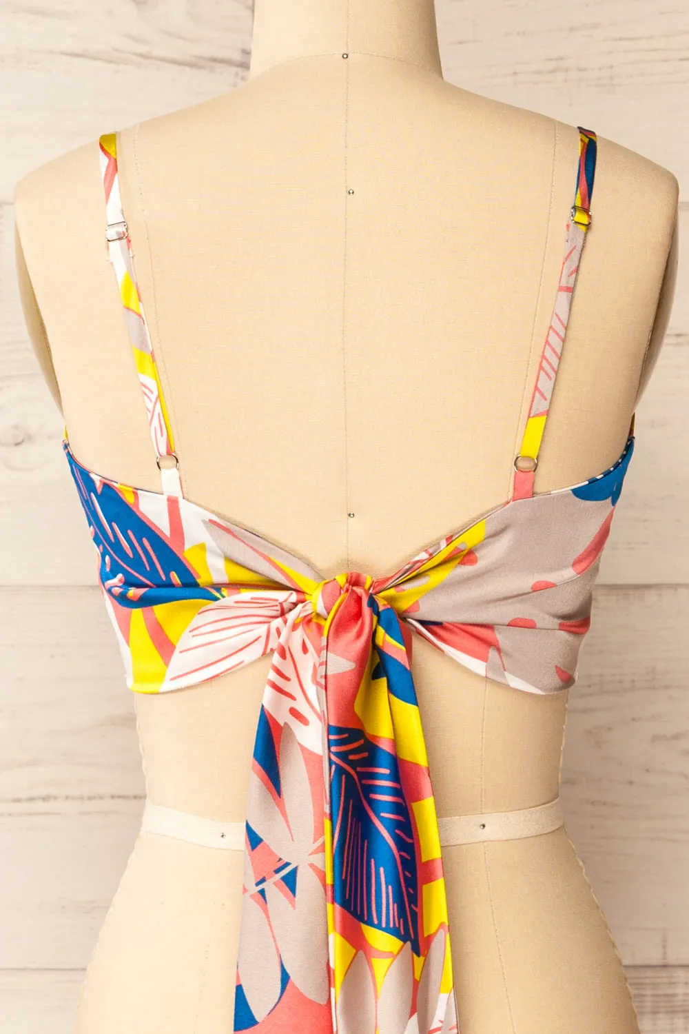 Appenzel | Tie-Back Cropped Satin Cami