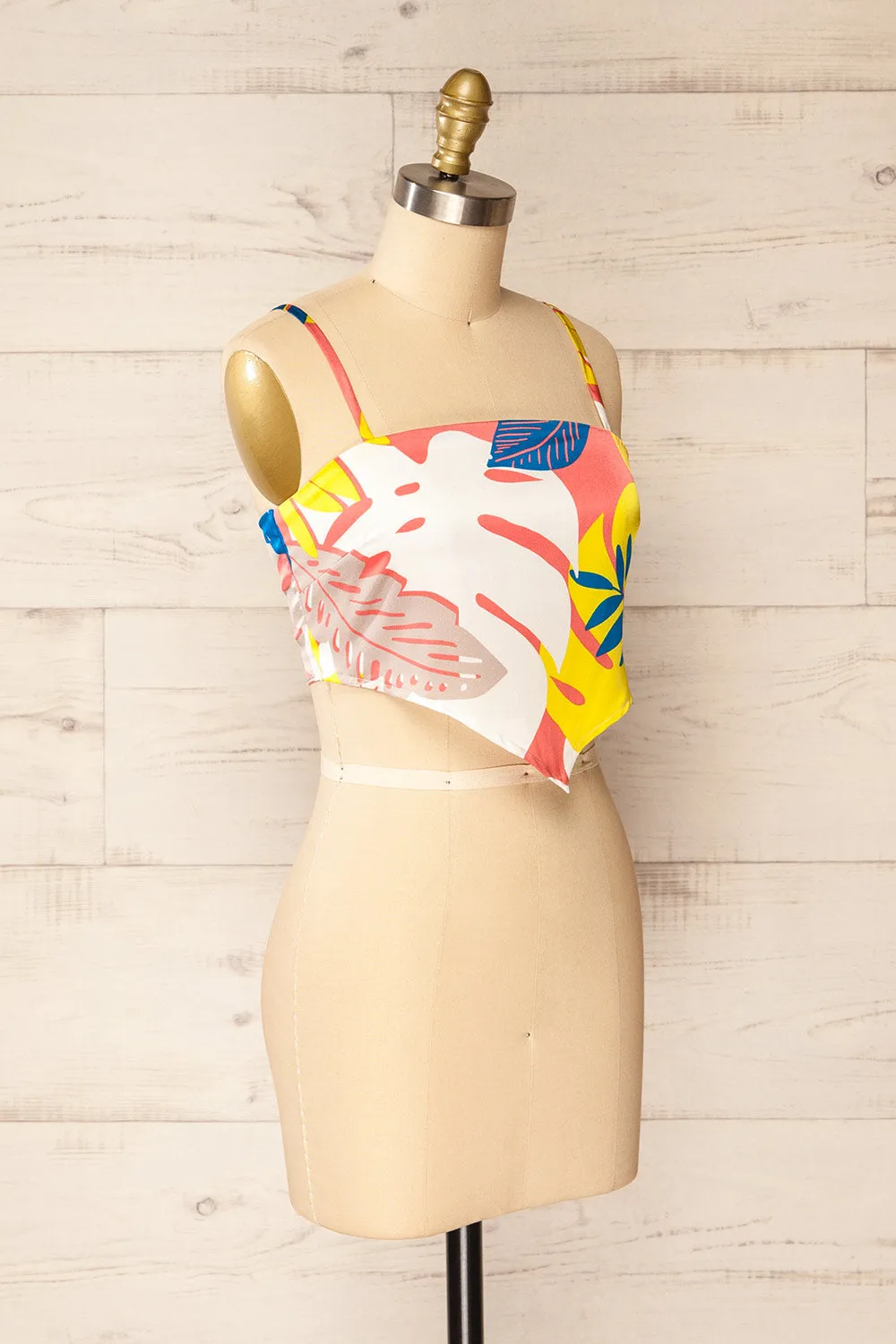 Appenzel | Tie-Back Cropped Satin Cami
