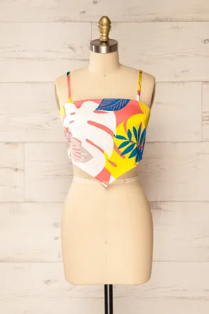 Appenzel | Tie-Back Cropped Satin Cami