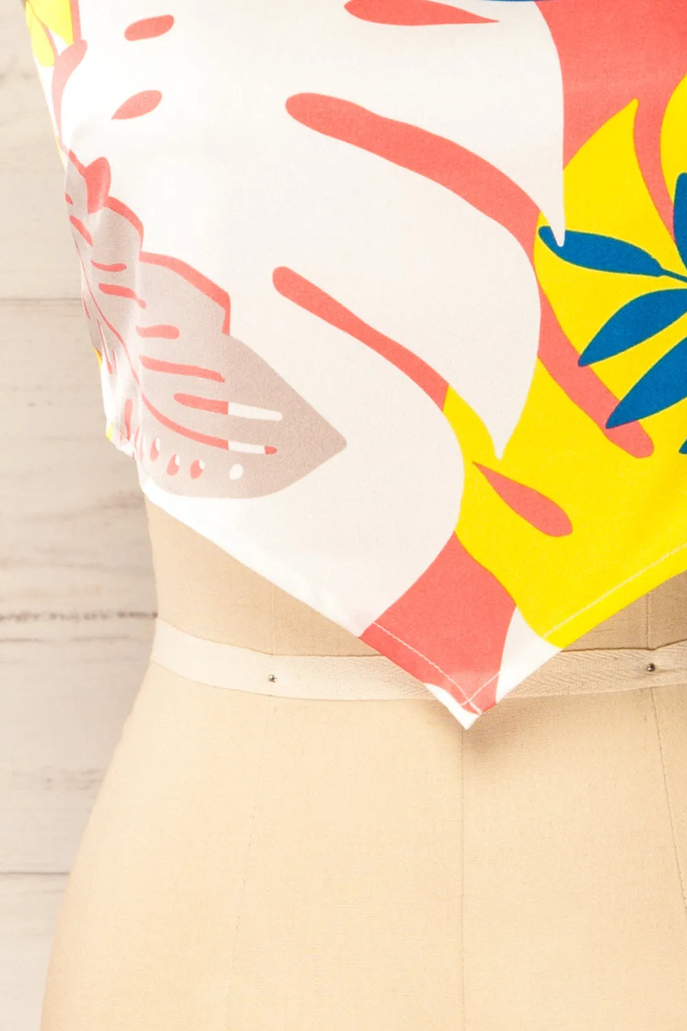 Appenzel | Tie-Back Cropped Satin Cami