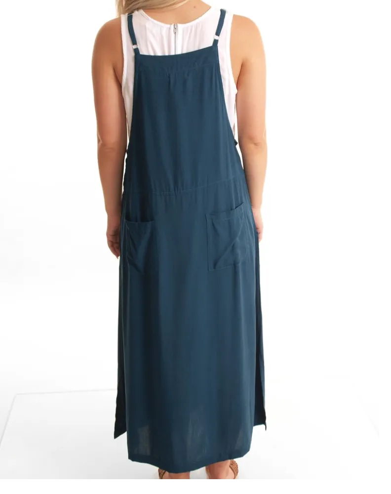 Apron Dress-Teal