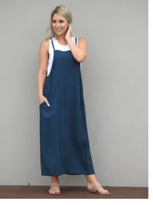 Apron Dress-Teal
