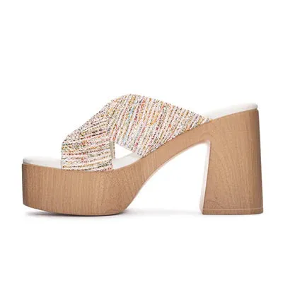 Arling Weave Platform Heels-Multi