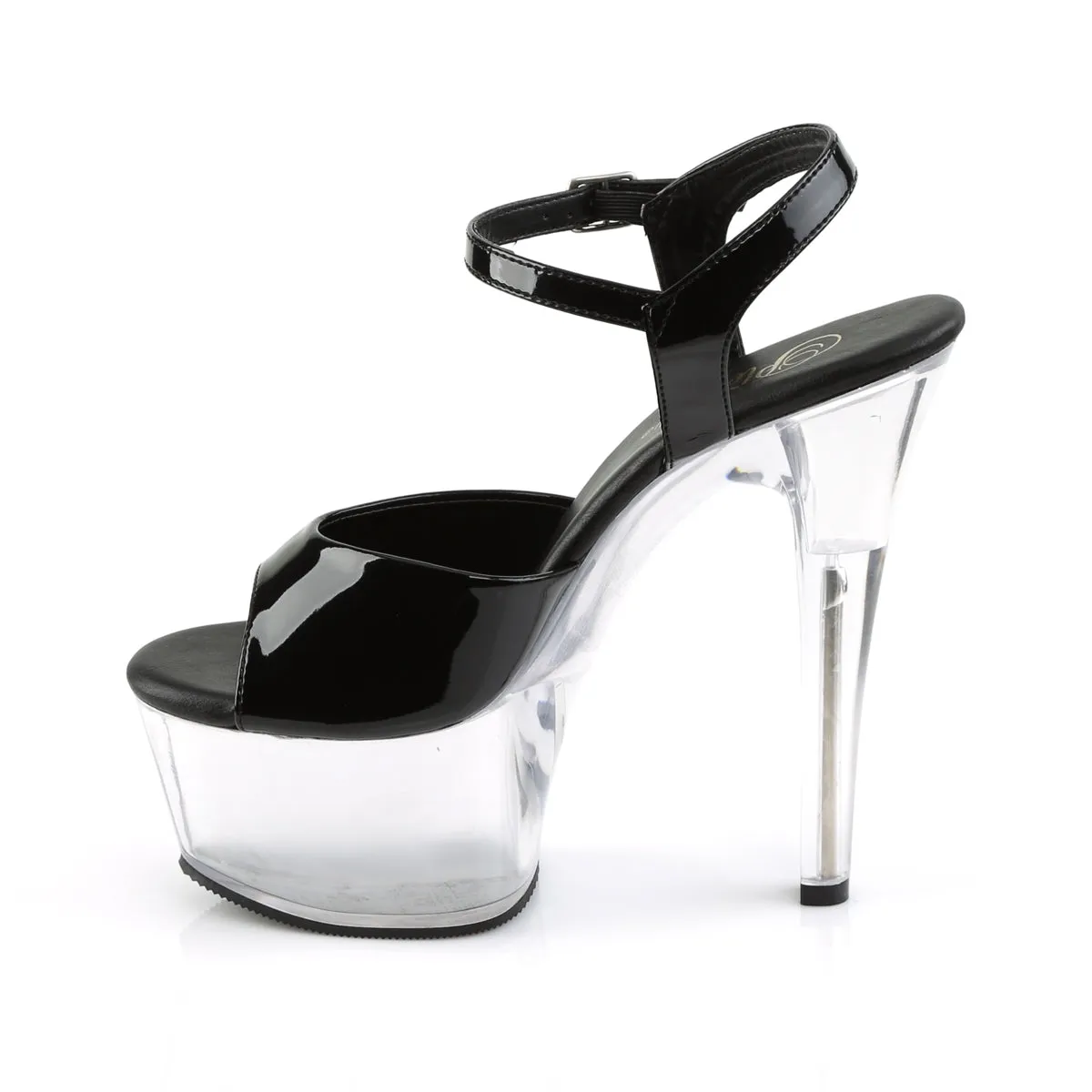 ASPIRE-609 Pleaser Black Patent Sexy Platform Shoes (Pole Dancing Heels)