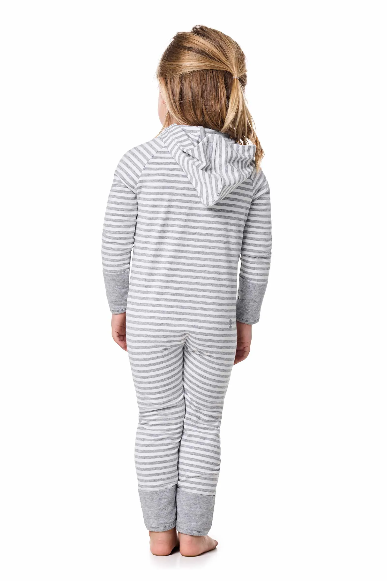 Baby LumaLeo 360 Coverage Bodysuit | Grey/White