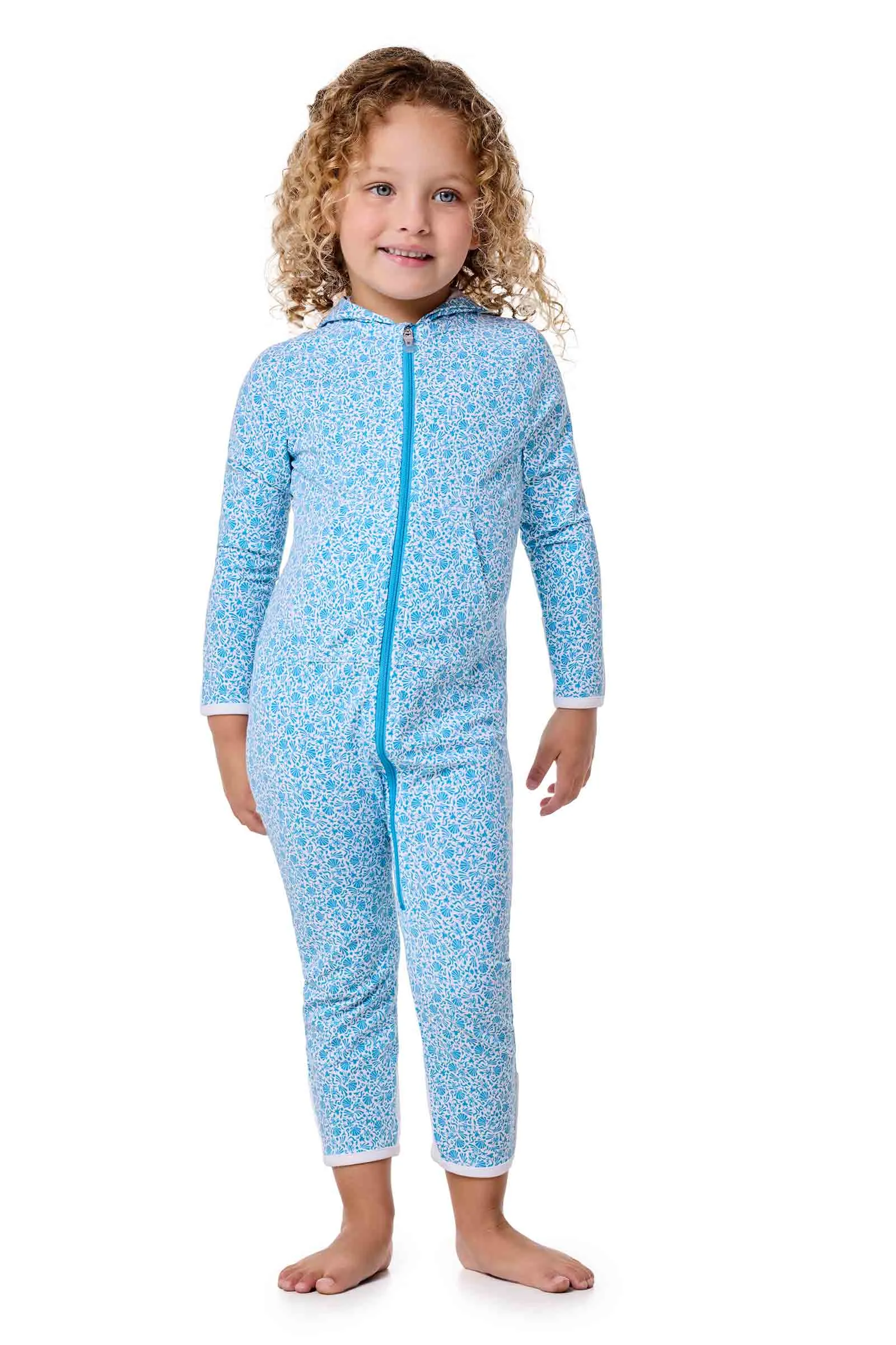 Baby LumaLeo 360 Coverage Bodysuit | Malibu Blue Shell We