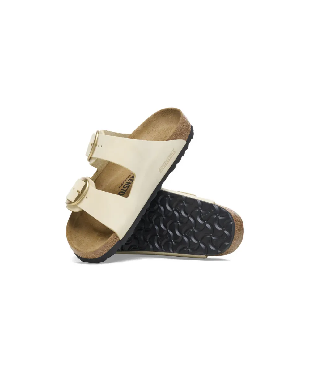 BIRKENSTOCK ARIZONA BIG BUCKLE IN ECRU