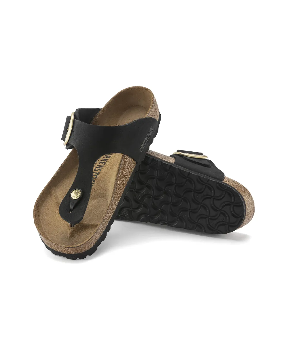 BIRKENSTOCK GIZEH BIG BUCKLE REGULAR FIT IN BLACK