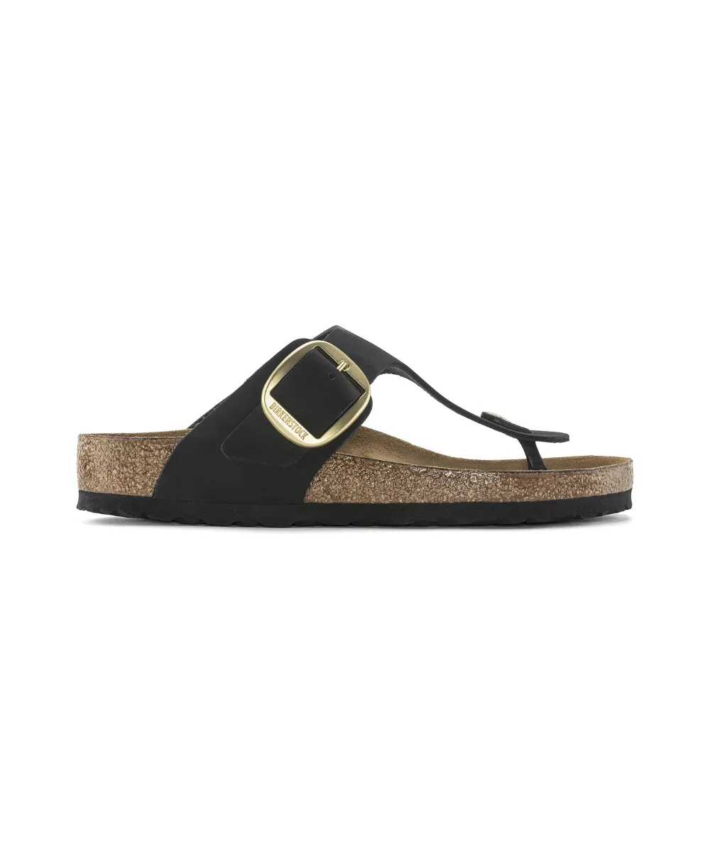 BIRKENSTOCK GIZEH BIG BUCKLE REGULAR FIT IN BLACK