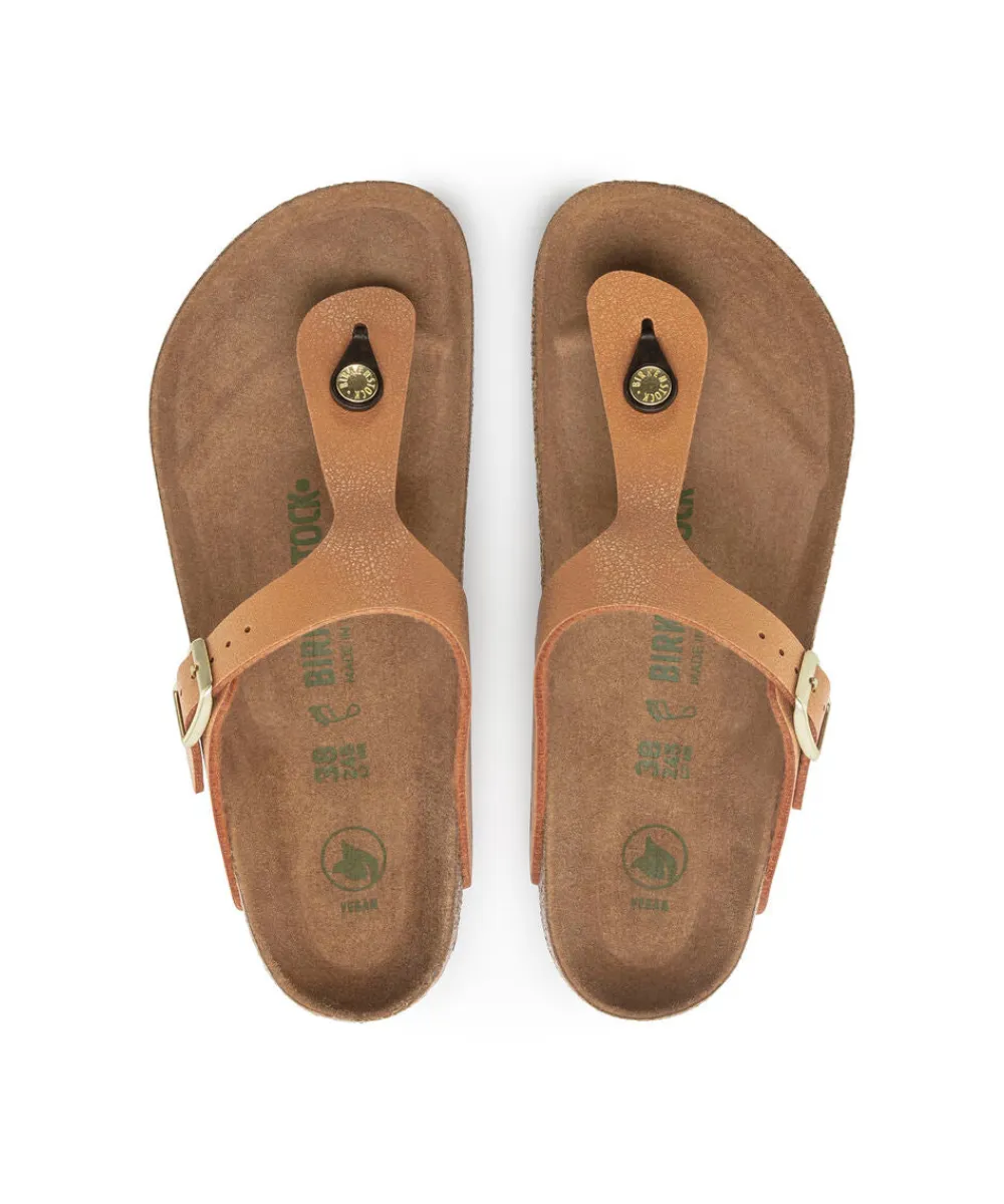 BIRKENSTOCK GIZEH VENGAN REGULAR FIT IN PECAN