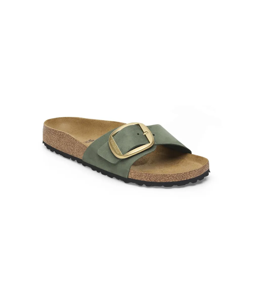 BIRKENSTOCK MADRID BIG BUCKLE NUBUCK LEATHER IN THYME