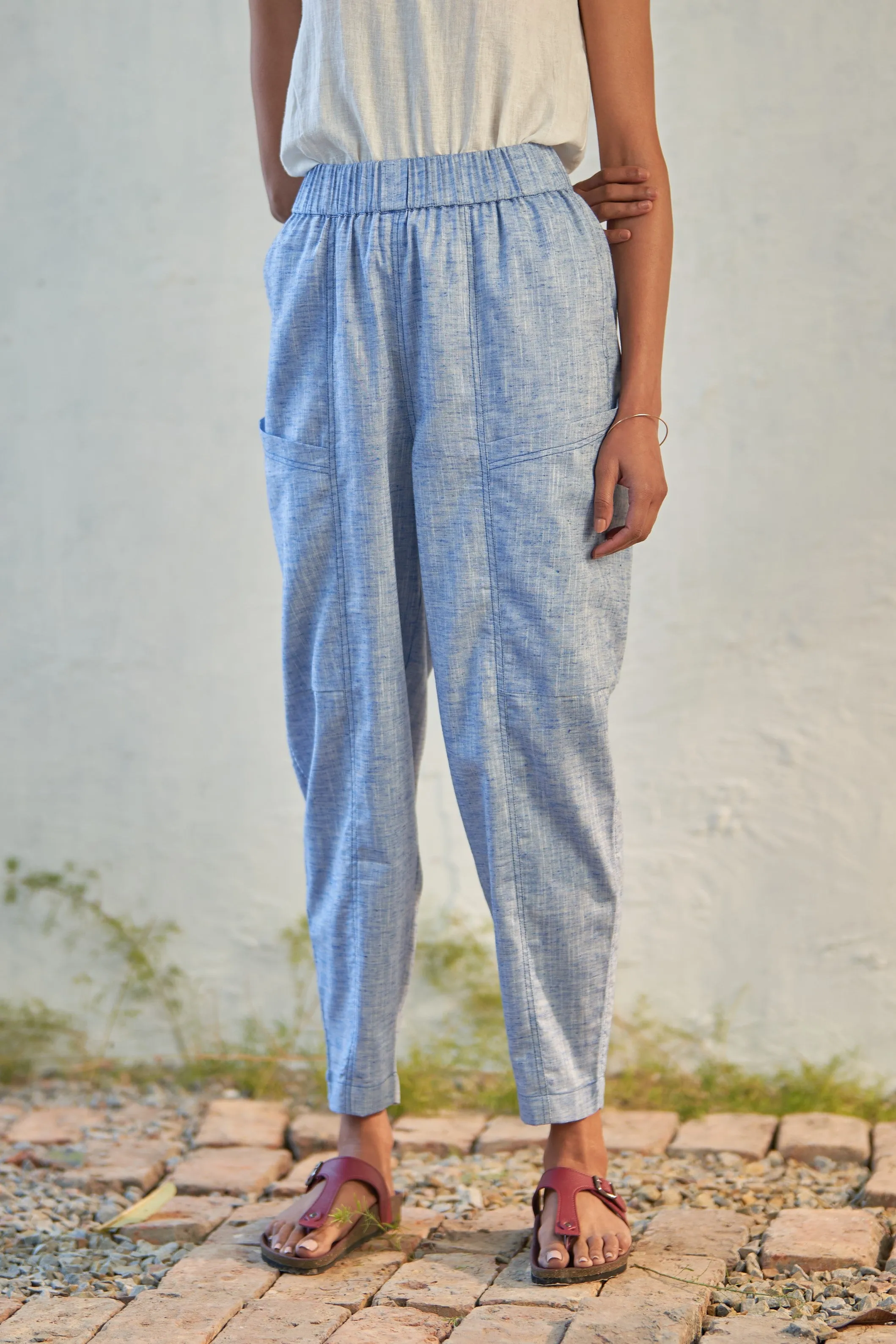 Blue Horizon Carrot Pants