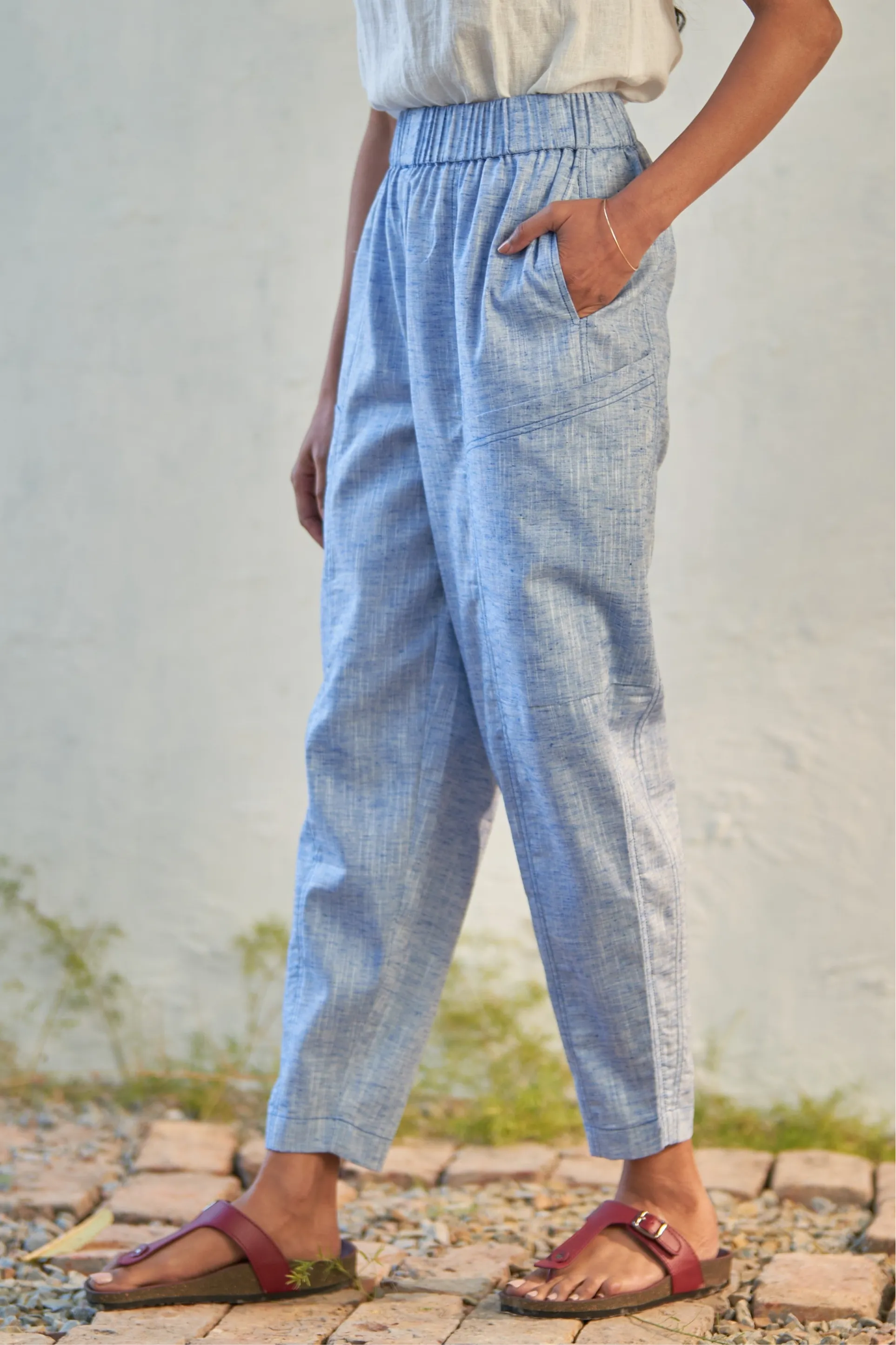 Blue Horizon Carrot Pants