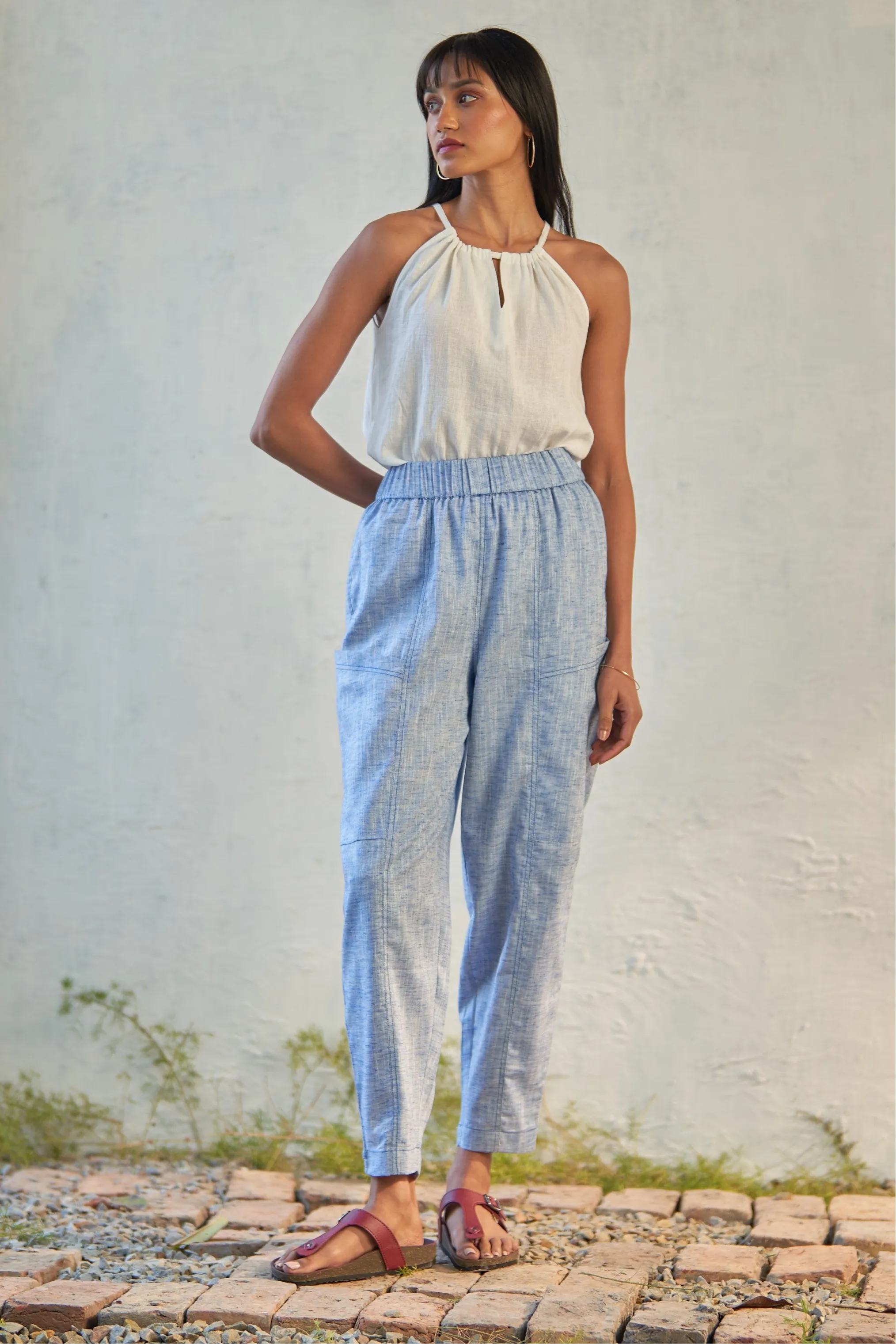 Blue Horizon Carrot Pants