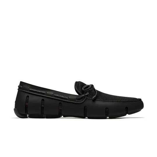 Braided Lace Loafer - Black