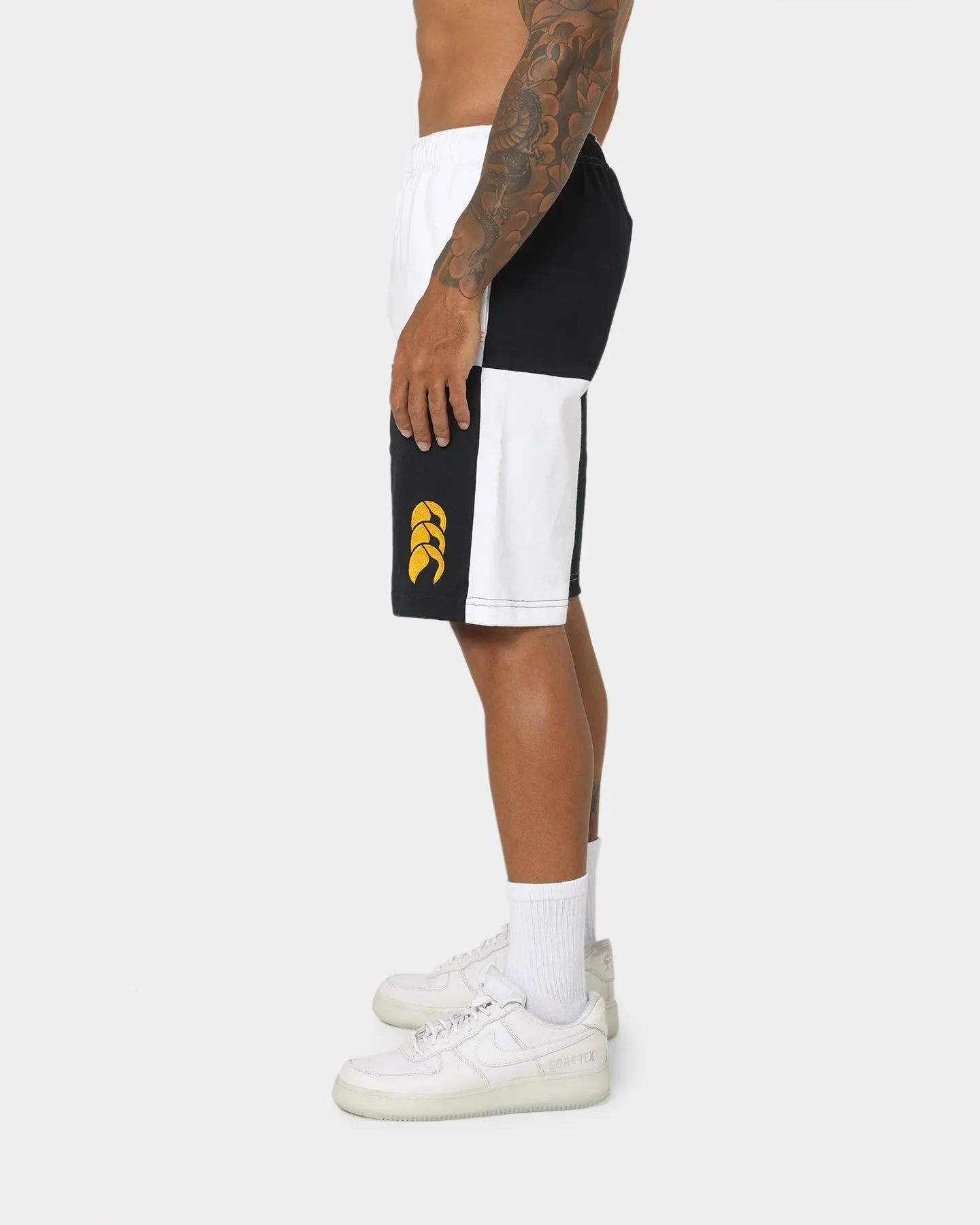 Canterbury Harlequin Striped 9 Shorts Black/White