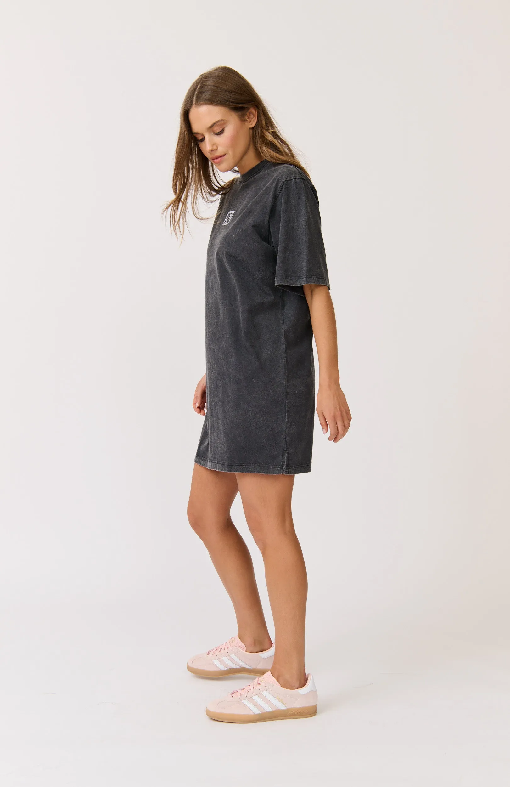 Carmen Shirt Dress - Washed Black