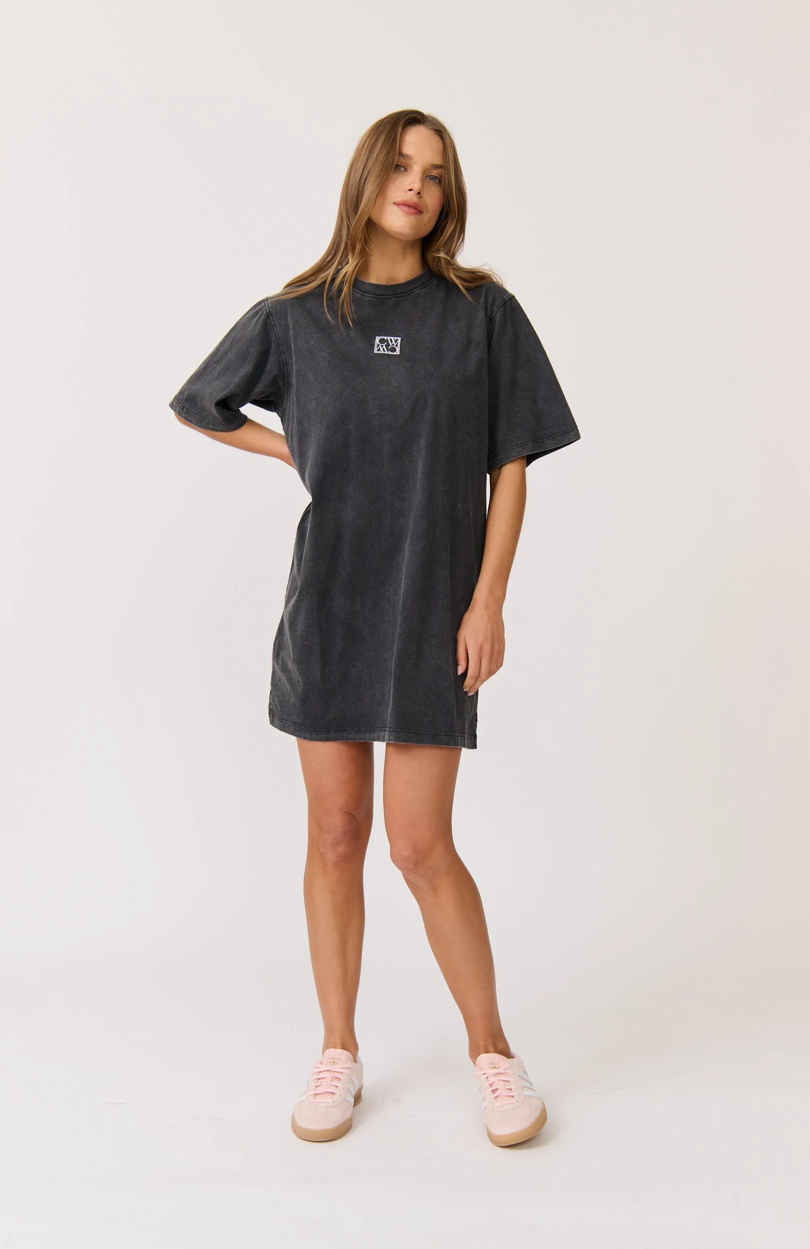 Carmen Shirt Dress - Washed Black