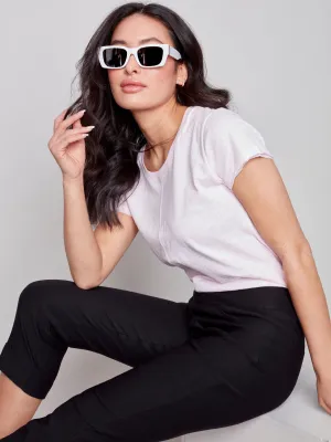 Charlie B Spring/Summer 2023-C5259RR-560A-Pant- Black