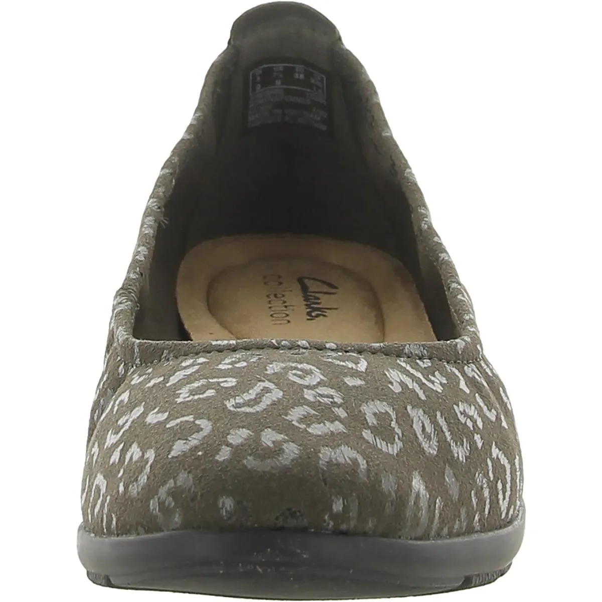 Clarks Womens Jenette Ease Faux Suede Slip On Loafers