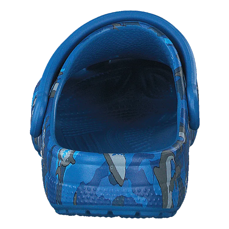 Classic Shark Clog Kids Prep Blue