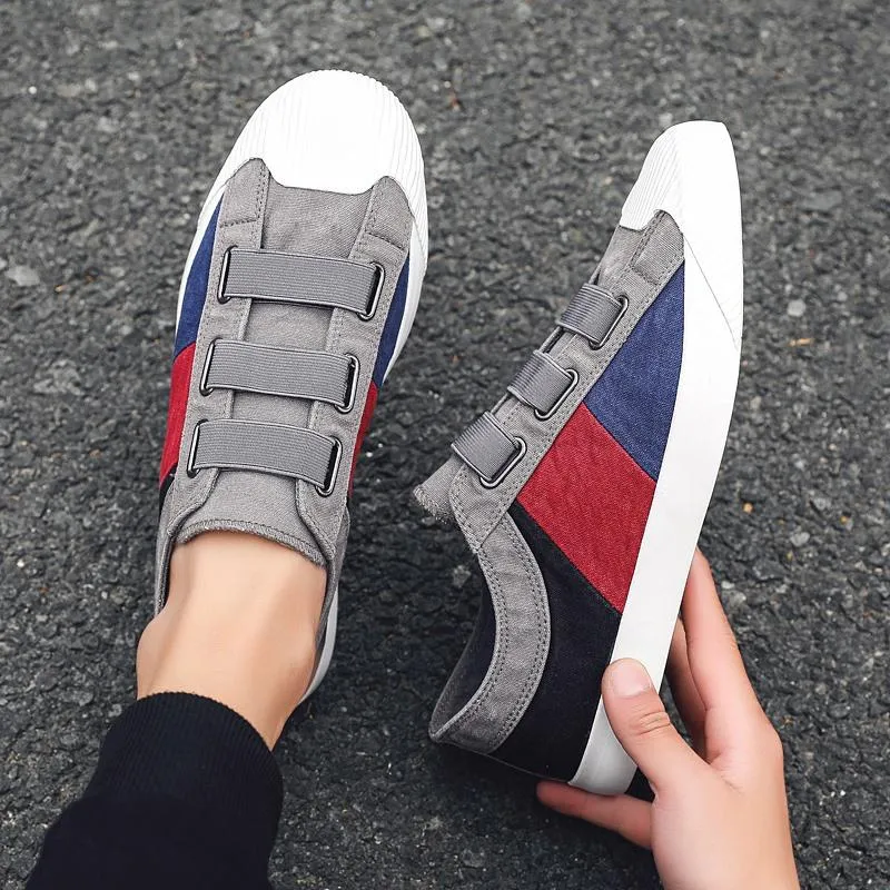 Color-Block Elasticated Shell-Toe Espadrilles