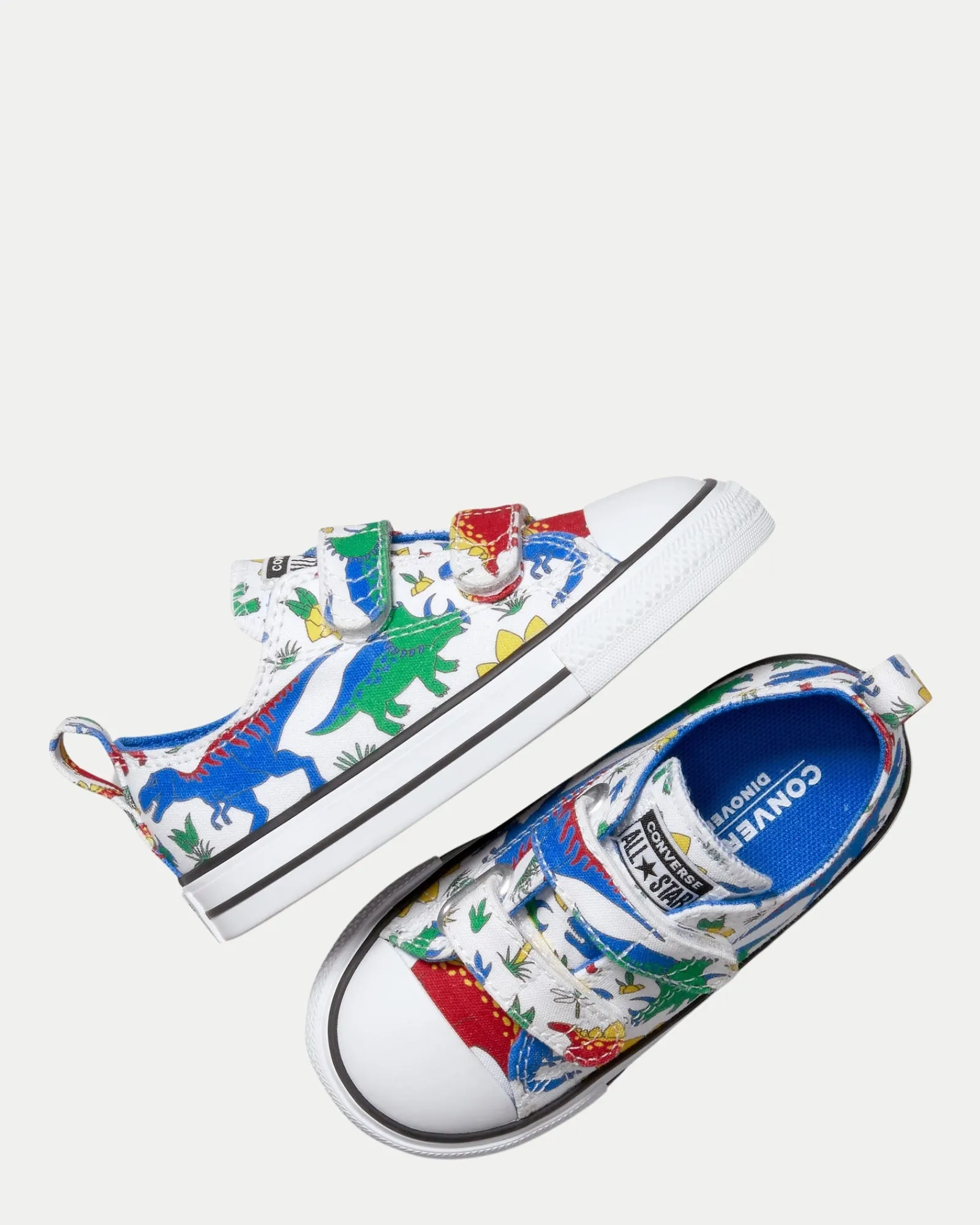 Ct As 2v Ox Dinocons Inf B White/Totally Blue/Enamel Red