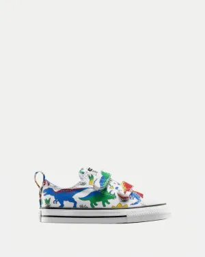 Ct As 2v Ox Dinocons Inf B White/Totally Blue/Enamel Red