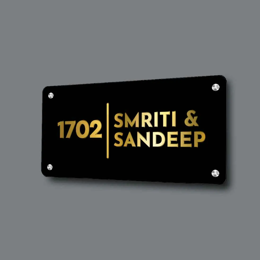 Custom Metal Name Plates for Office Home Flats Outdoor