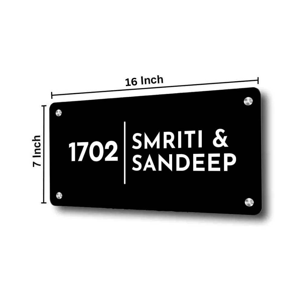 Custom Metal Name Plates for Office Home Flats Outdoor
