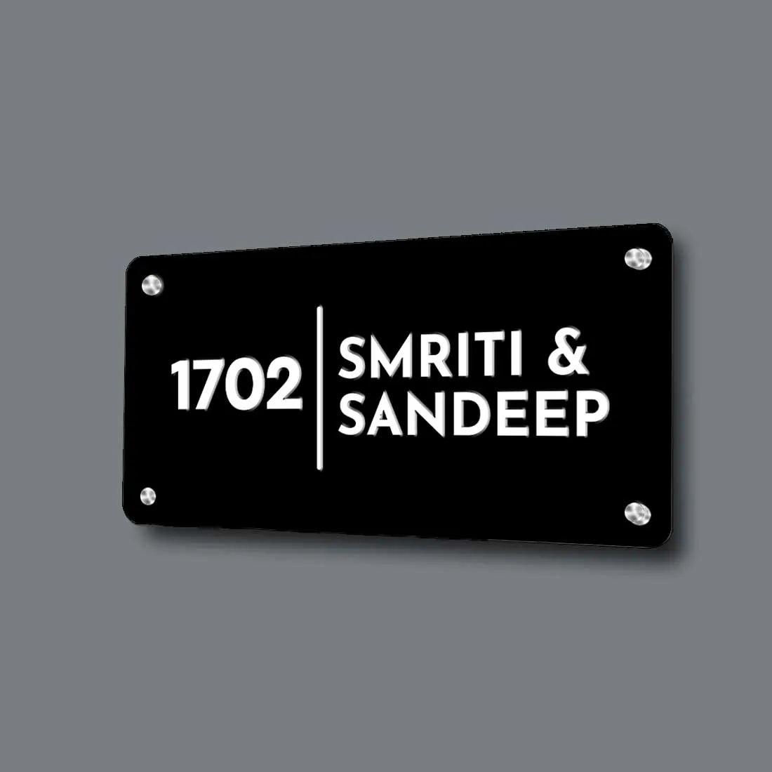 Custom Metal Name Plates for Office Home Flats Outdoor