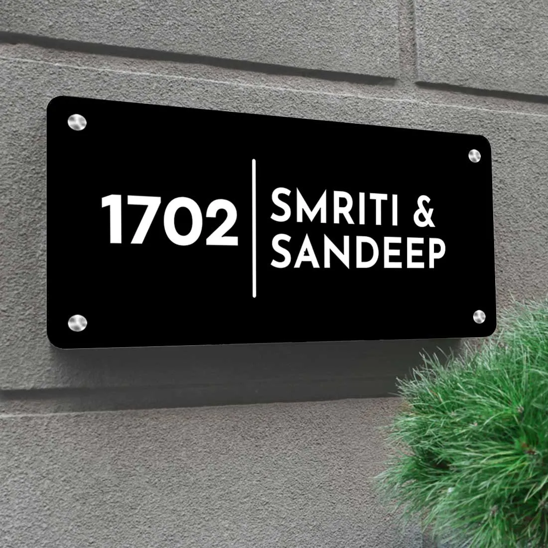 Custom Metal Name Plates for Office Home Flats Outdoor