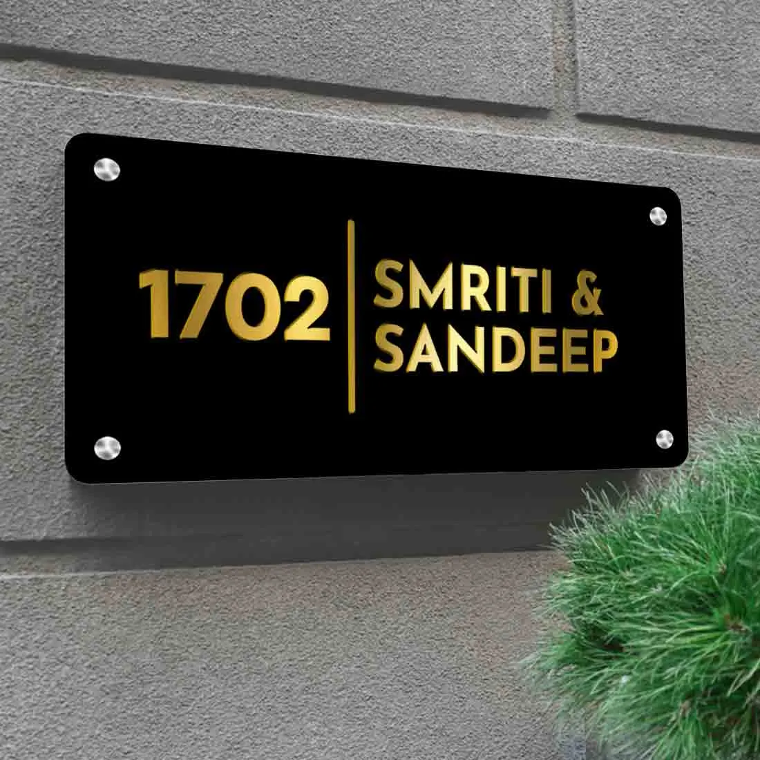 Custom Metal Name Plates for Office Home Flats Outdoor
