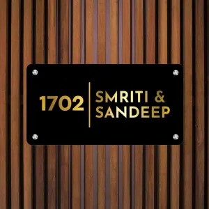 Custom Metal Name Plates for Office Home Flats Outdoor