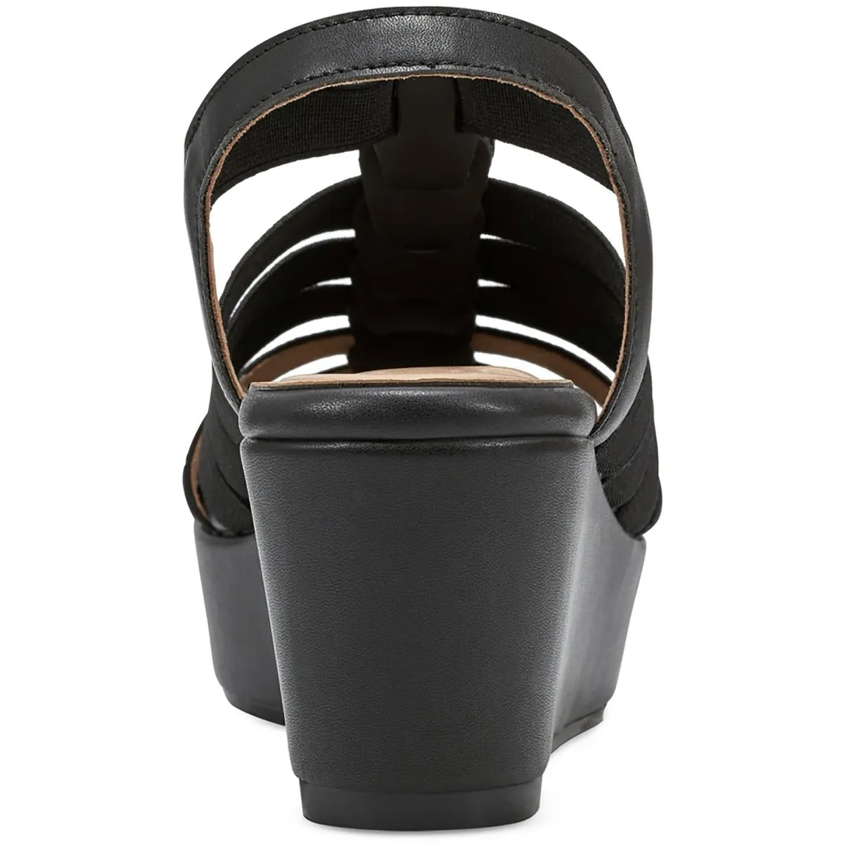 Easy Spirit Womens Avinna Faux Leather Strappy Platform Sandals