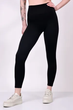 Eclipse Ribbed Sculpt Leggings - Black